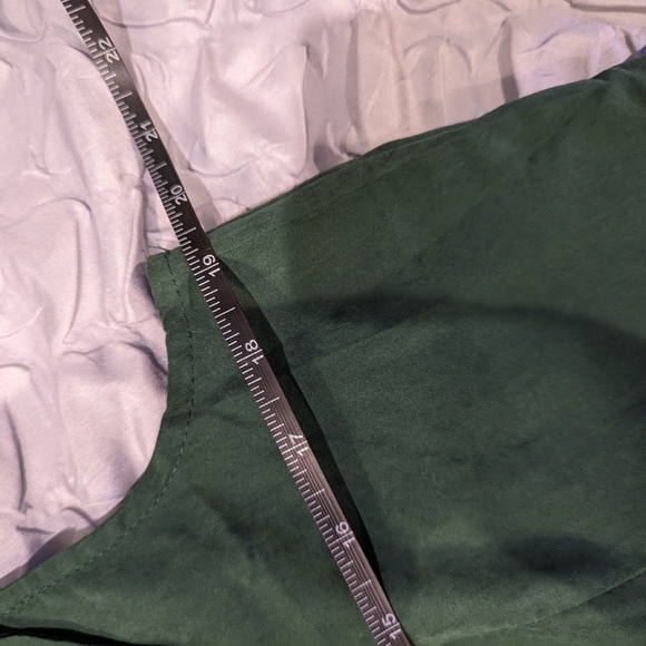 Double-Breasted Green Sleeveless Dress - Picture 6 of 6